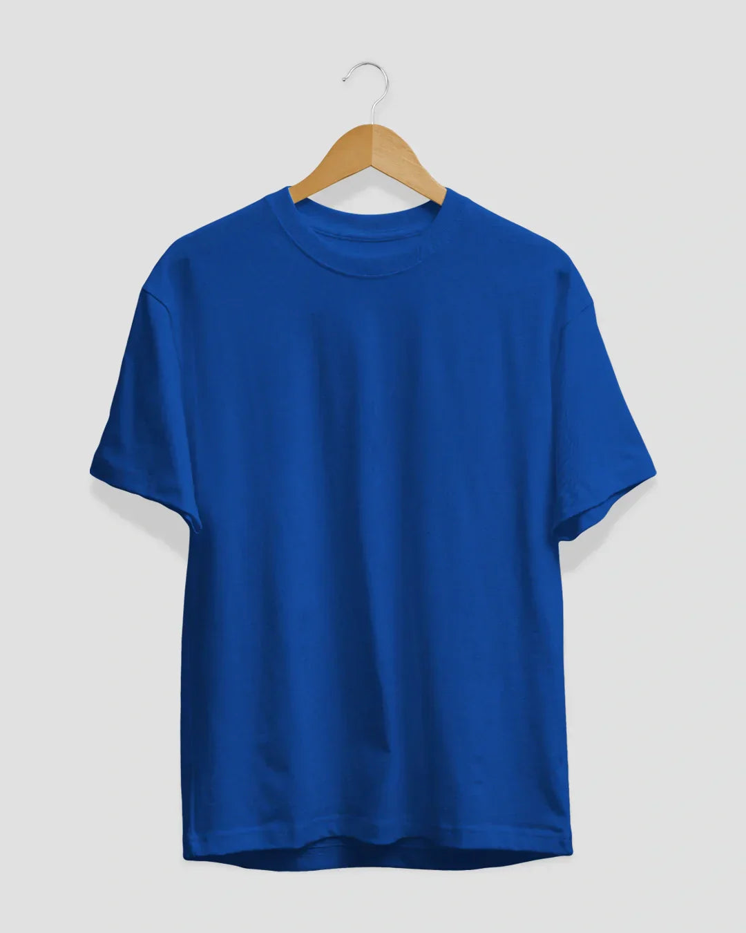 Royal Blue Plain T-Shirt - Shop Printed T shirt for Women Online In India | LoveDky