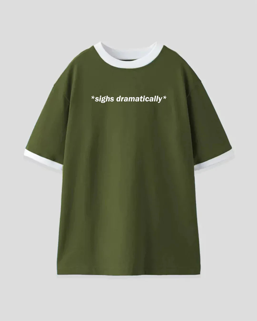 Shop Sighs Dramatically Tap Out T-Shirt - Olive & White | Dky