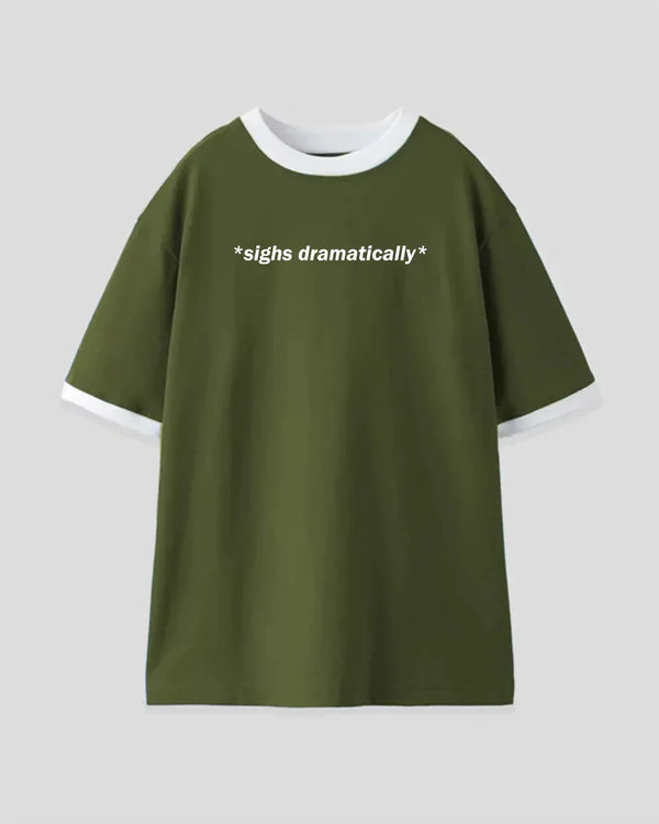 Shop Sighs Dramatically Tap Out T-Shirt - Olive & White | Dky