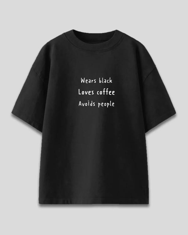 Sip N Skip Oversized T-Shirt for Women Online In India | Dky