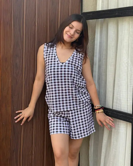Checkeded Luna Co-Ord Set
