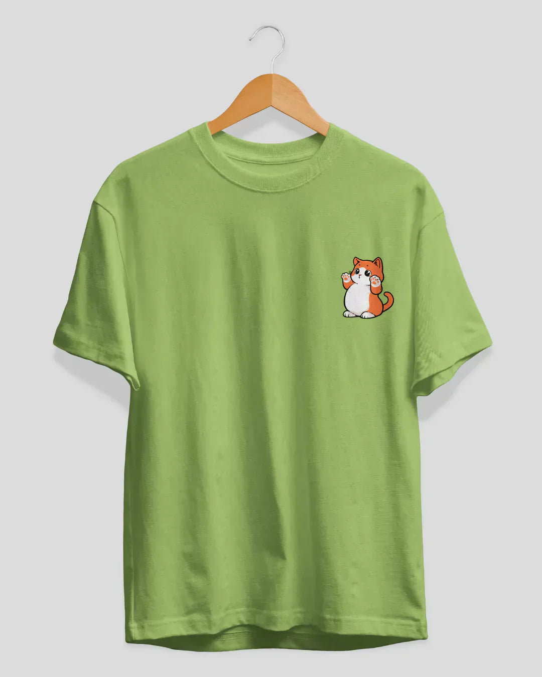 Standing Meow Matcha T-Shirt for Women Online In India | Dky