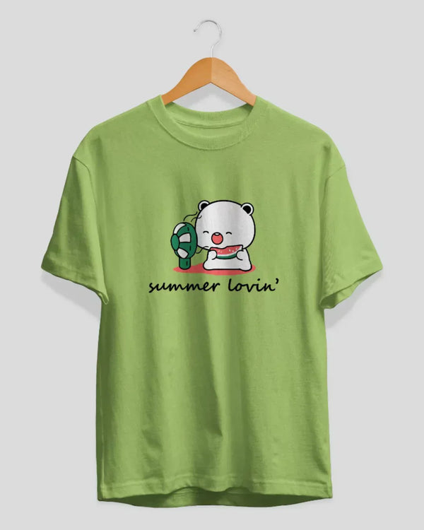 Summer Lovin Matcha T-Shirt for Women Online In India | Dky