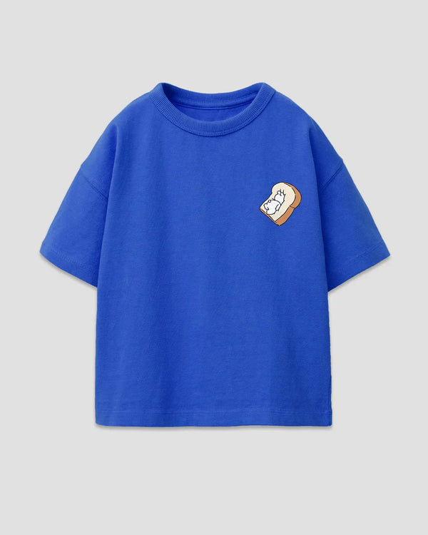 Buy Rabbit Toast Royal Blue Boxy Oversize T-Shirt for Women Online | Dky