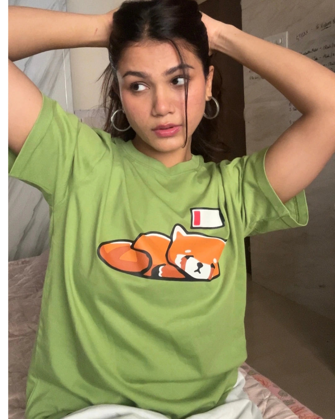 Sleepy Fox Oversized T-Shirt