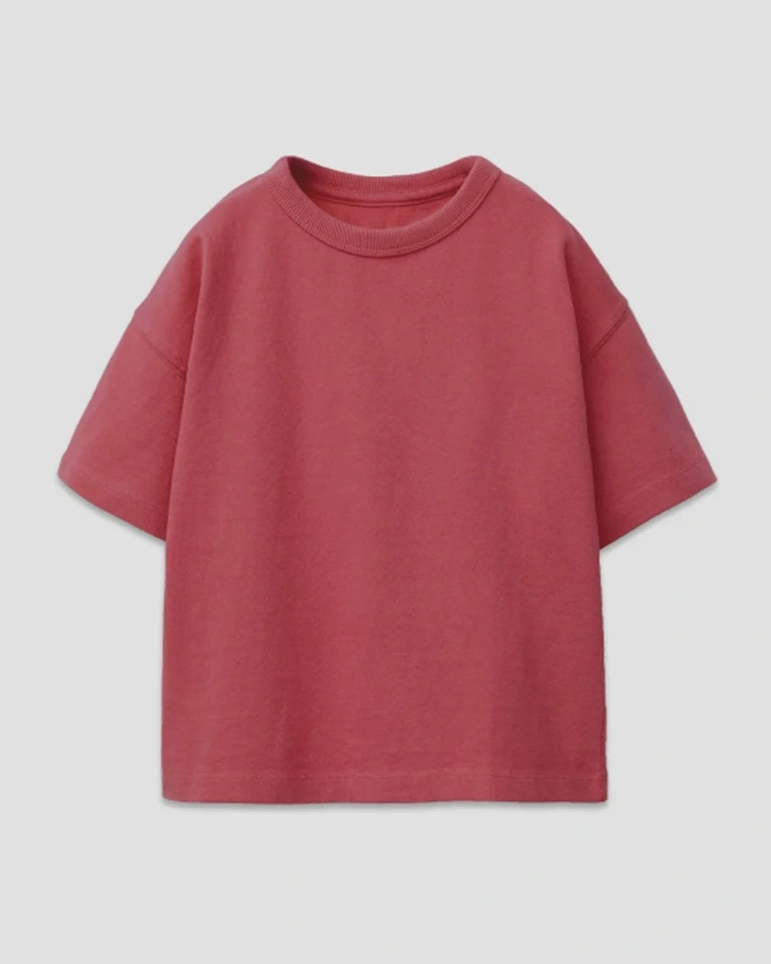 Brick Plain Boxy Oversized T-Shirt