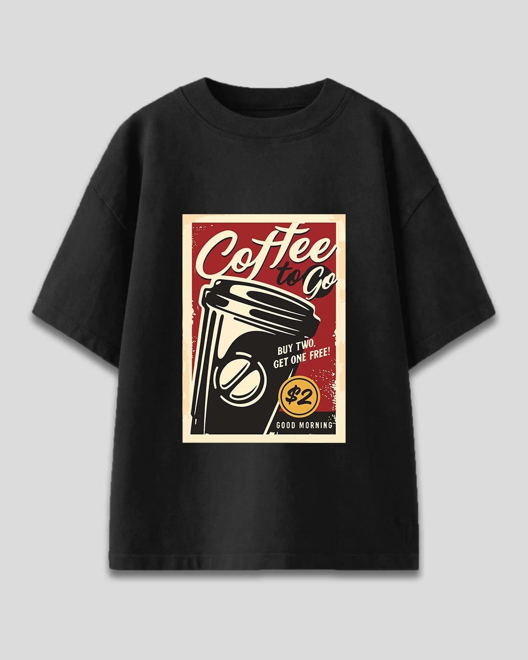 Vintage Coffee Oversized T-Shirt