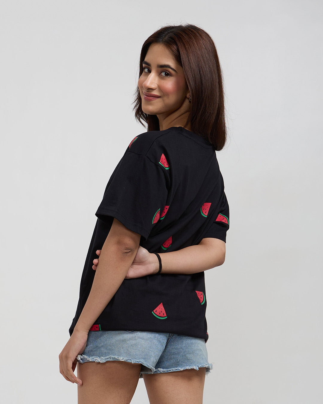 Watermelon Oversized T-Shirt - Shop Printed T shirt for Women Online In India | LoveDky