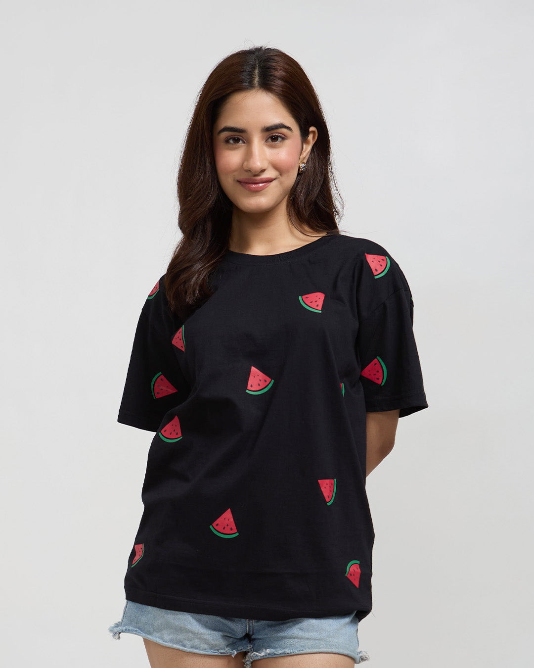 Watermelon Oversized T-Shirt - Shop Printed T shirt for Women Online In India | LoveDky