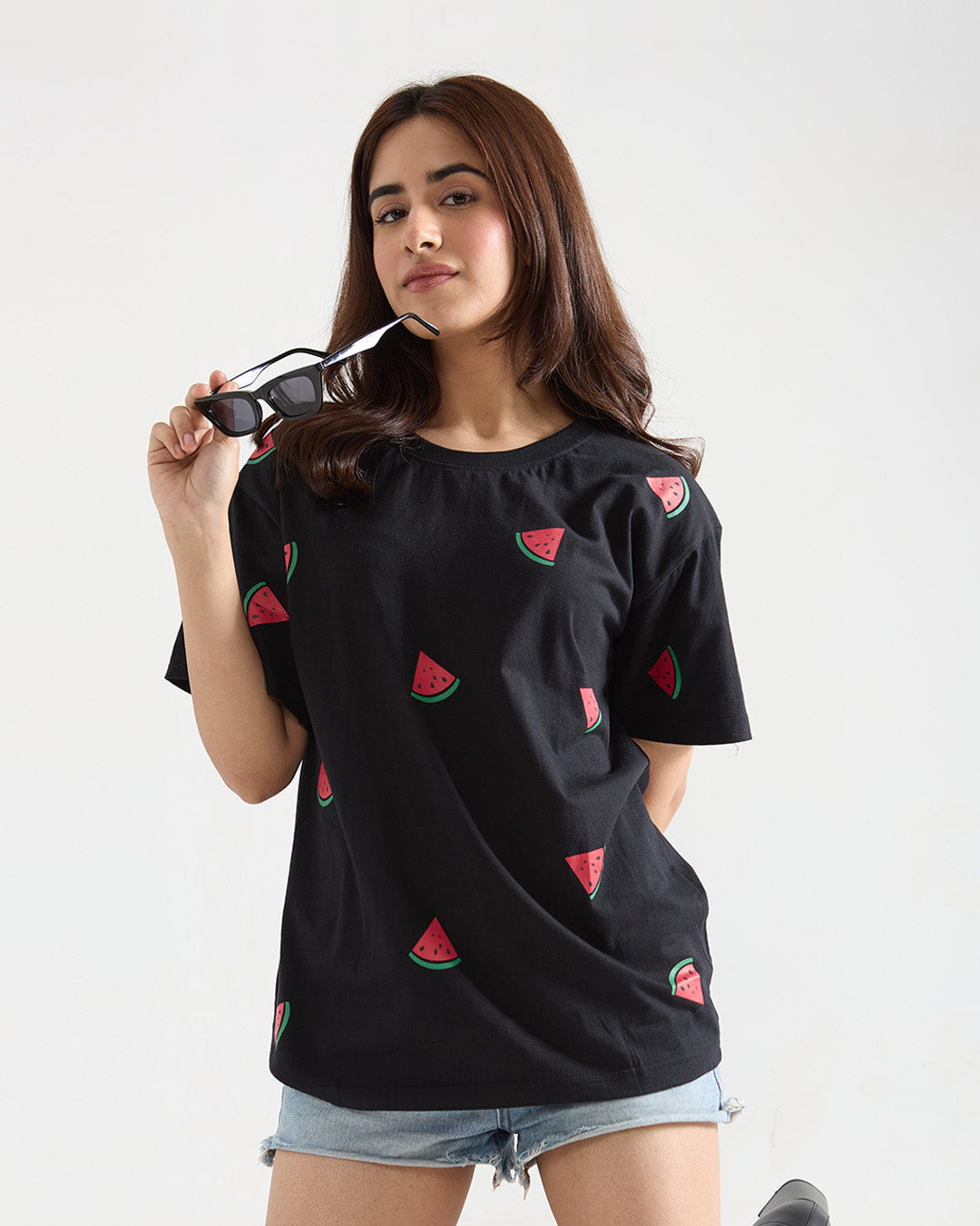 Watermelon Oversized T-Shirt - Shop Printed T shirt for Women Online In India | LoveDky