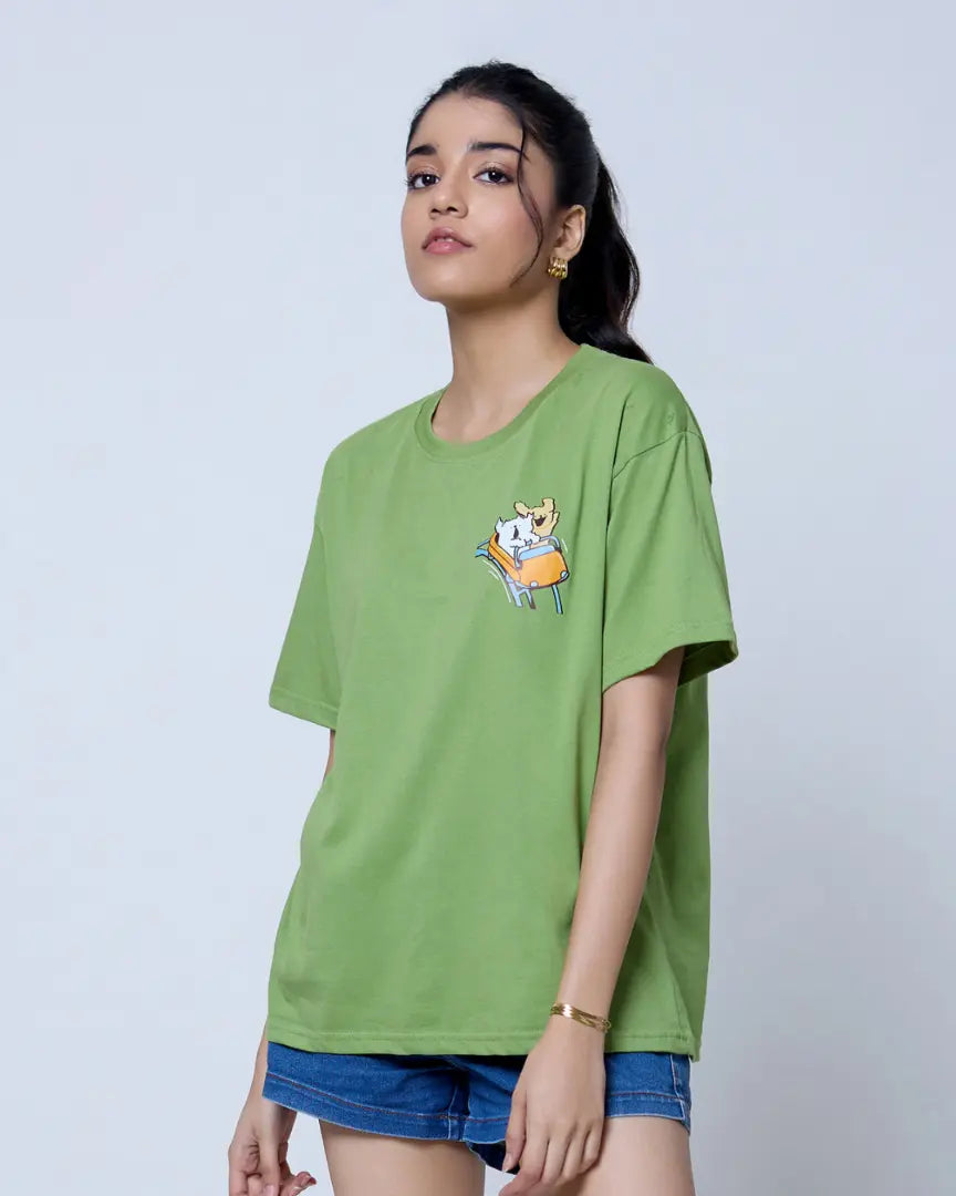 Shop Wheee Oversized T-Shirt for Women online in India | Dky