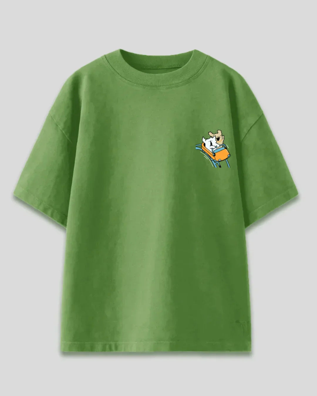 Shop Wheee Oversized Matcha  T-Shirt for Women online in India | Dky