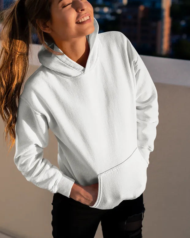 White Hoodie - Shop Printed T shirt for Women Online In India | LoveDky