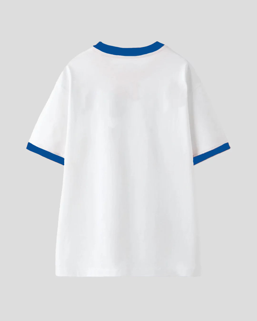 Tap Out T-Shirt - White & Royal Blue