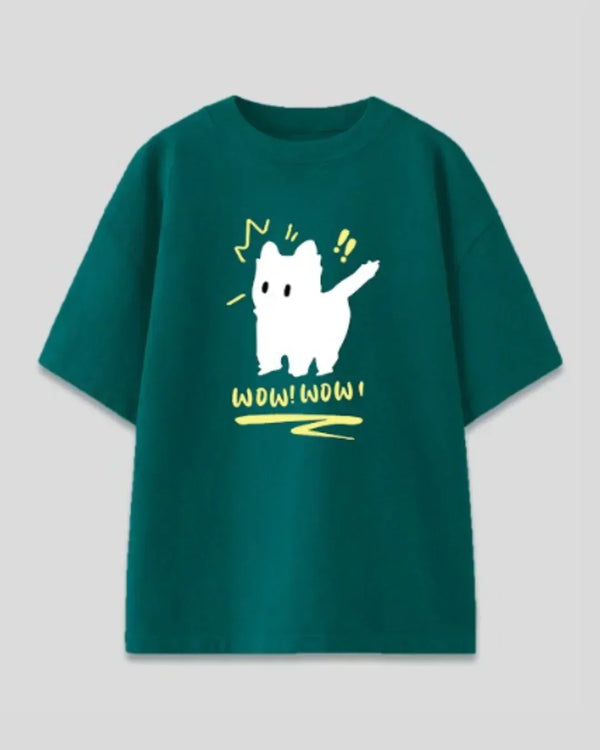 Jade Wow Wow Women's Oversized T Shirt | Dky