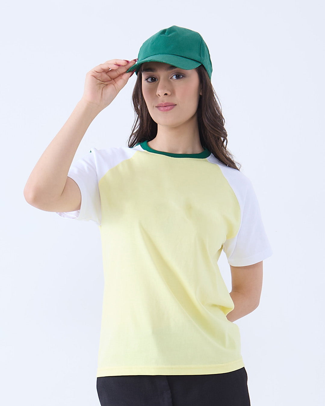 Yellow Edgy Plain T-Shirt