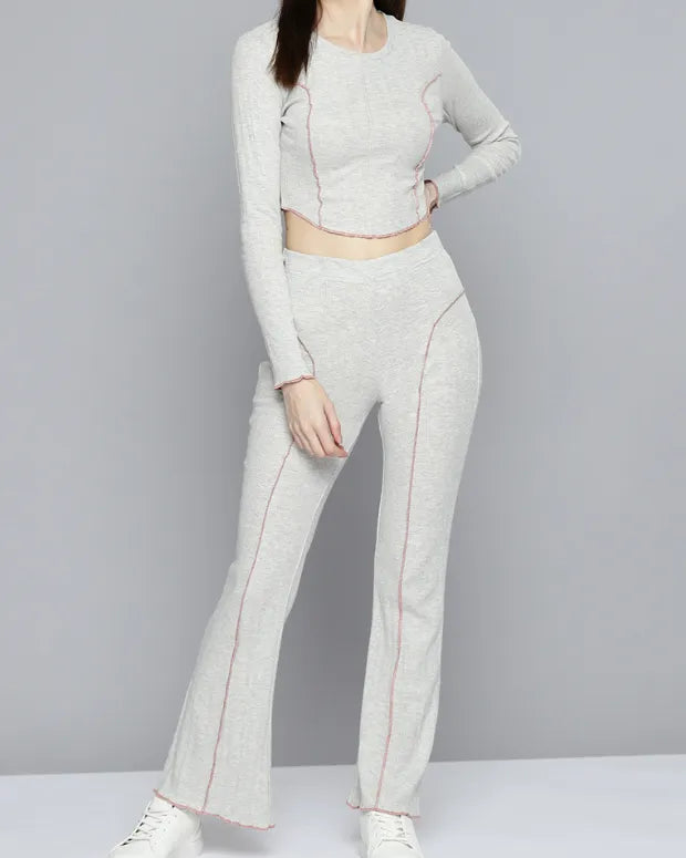 Grey Textured Co-ord Set