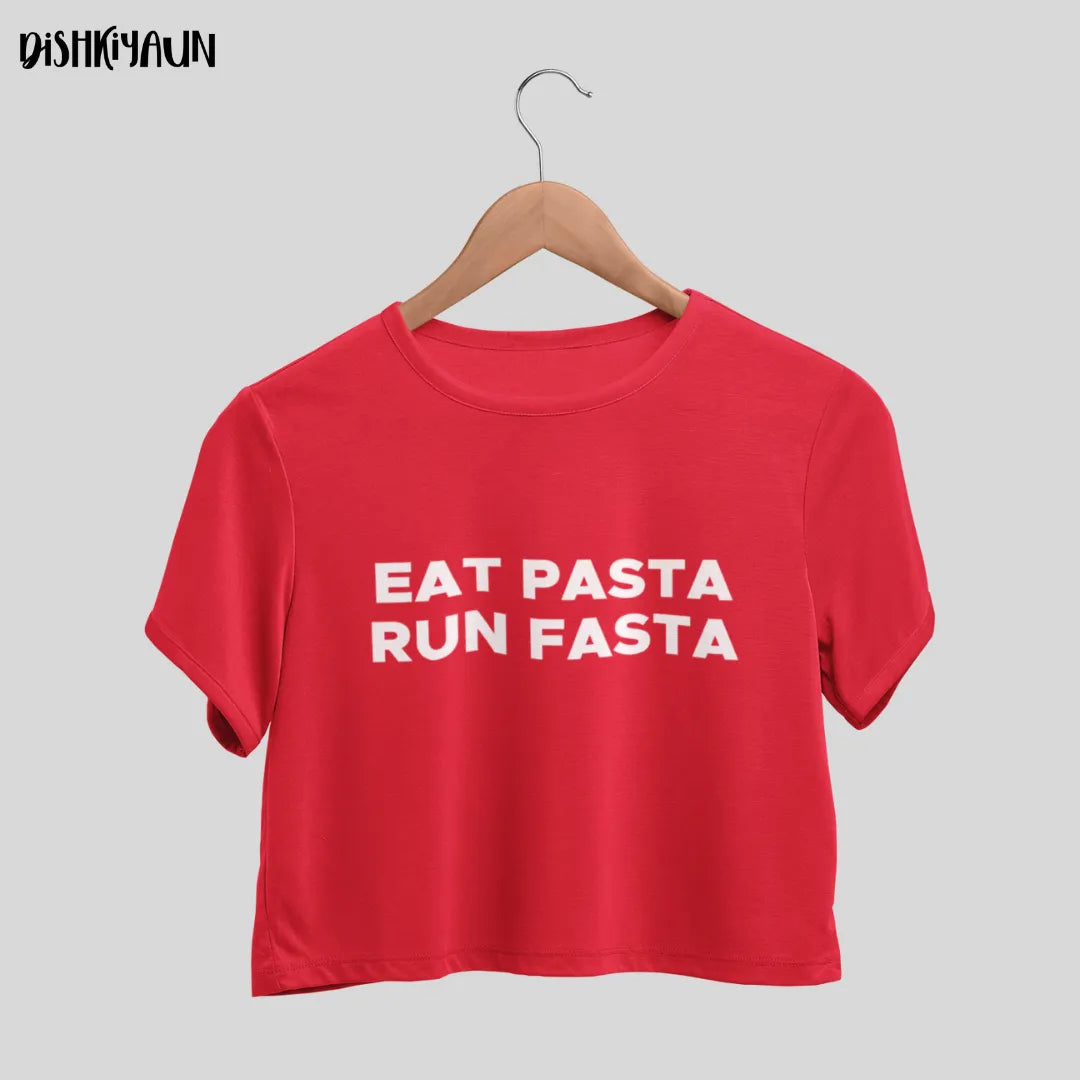 Eat Pasta Crop Top